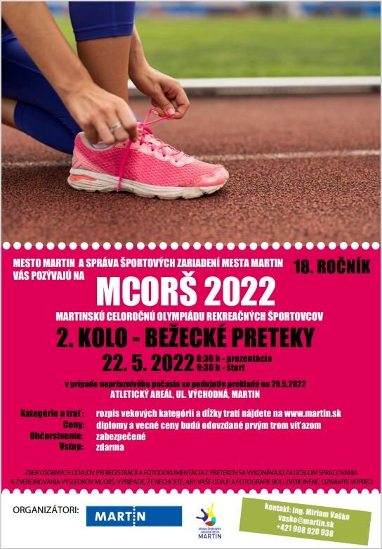 Preteky MCORŠ 2022 - beh