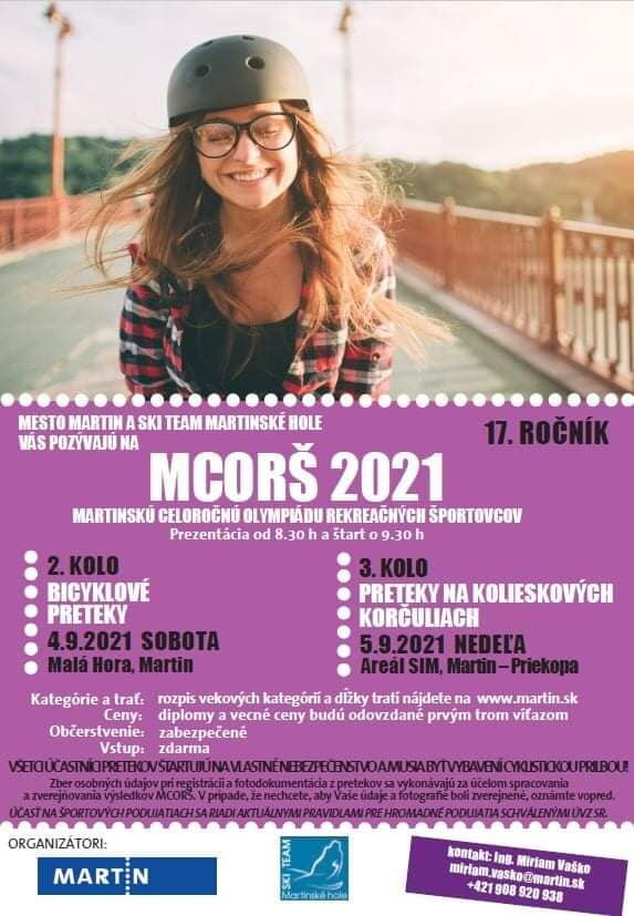 Preteky MCORŠ 2021 - bicykel a korčule