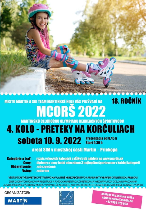 Preteky MCORŠ 2022 - korčule