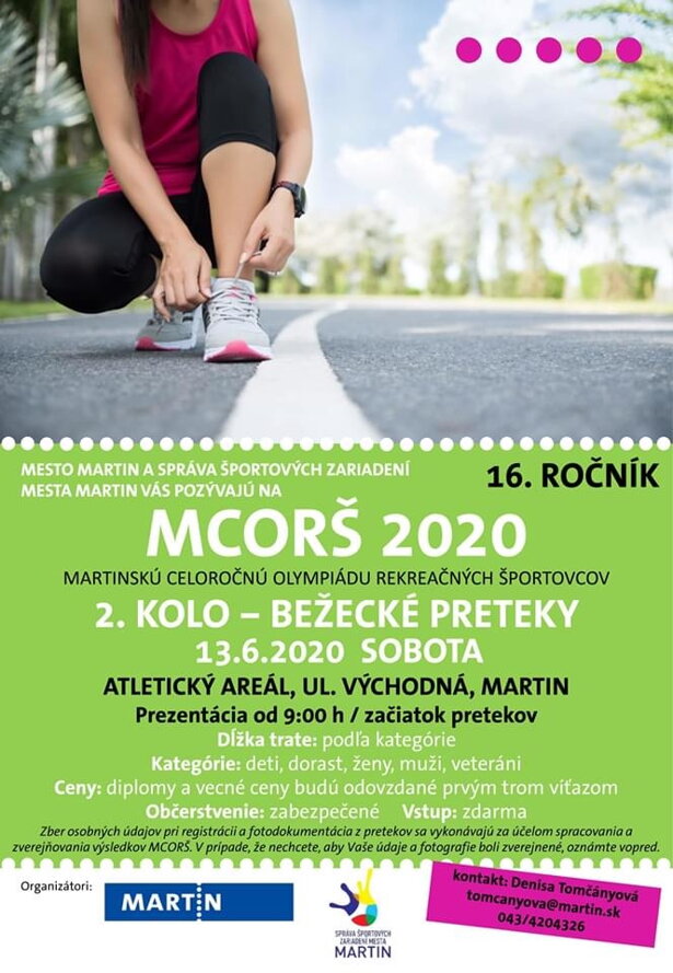 Preteky MCORŠ 2020 - beh
