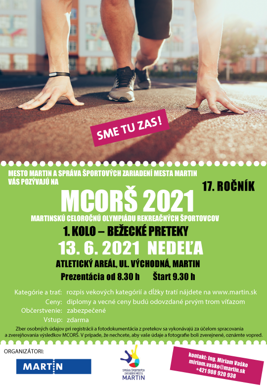 Preteky MCORŠ 2021 - beh